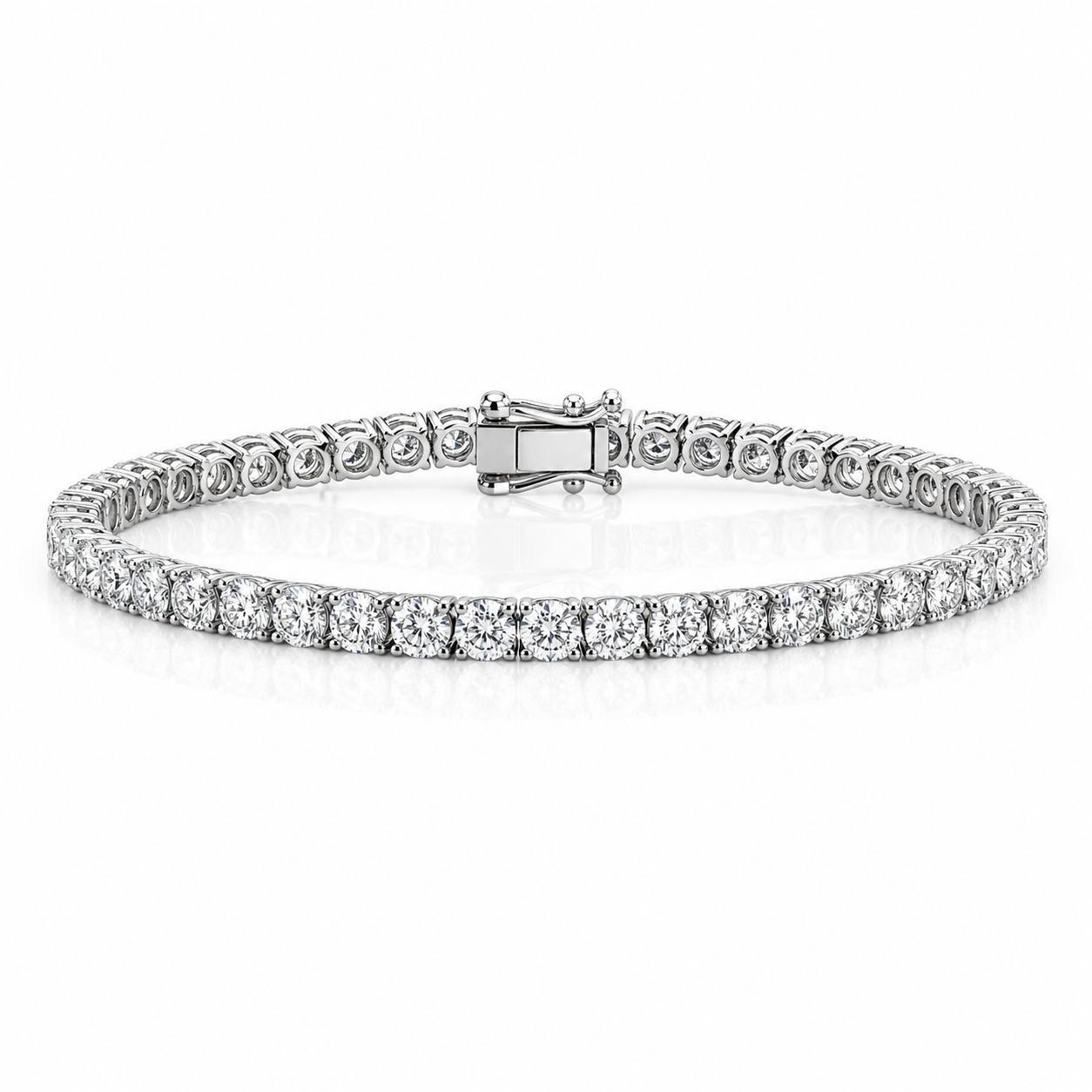 18K Diamond Tennis Bracelet — 18.0 CTW | IGI Certified